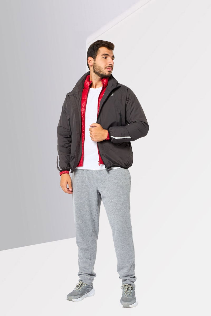 Scuderia Ferrari Men Sportswear Fit Long Sleeve Training Jacket, Grey - Image 2