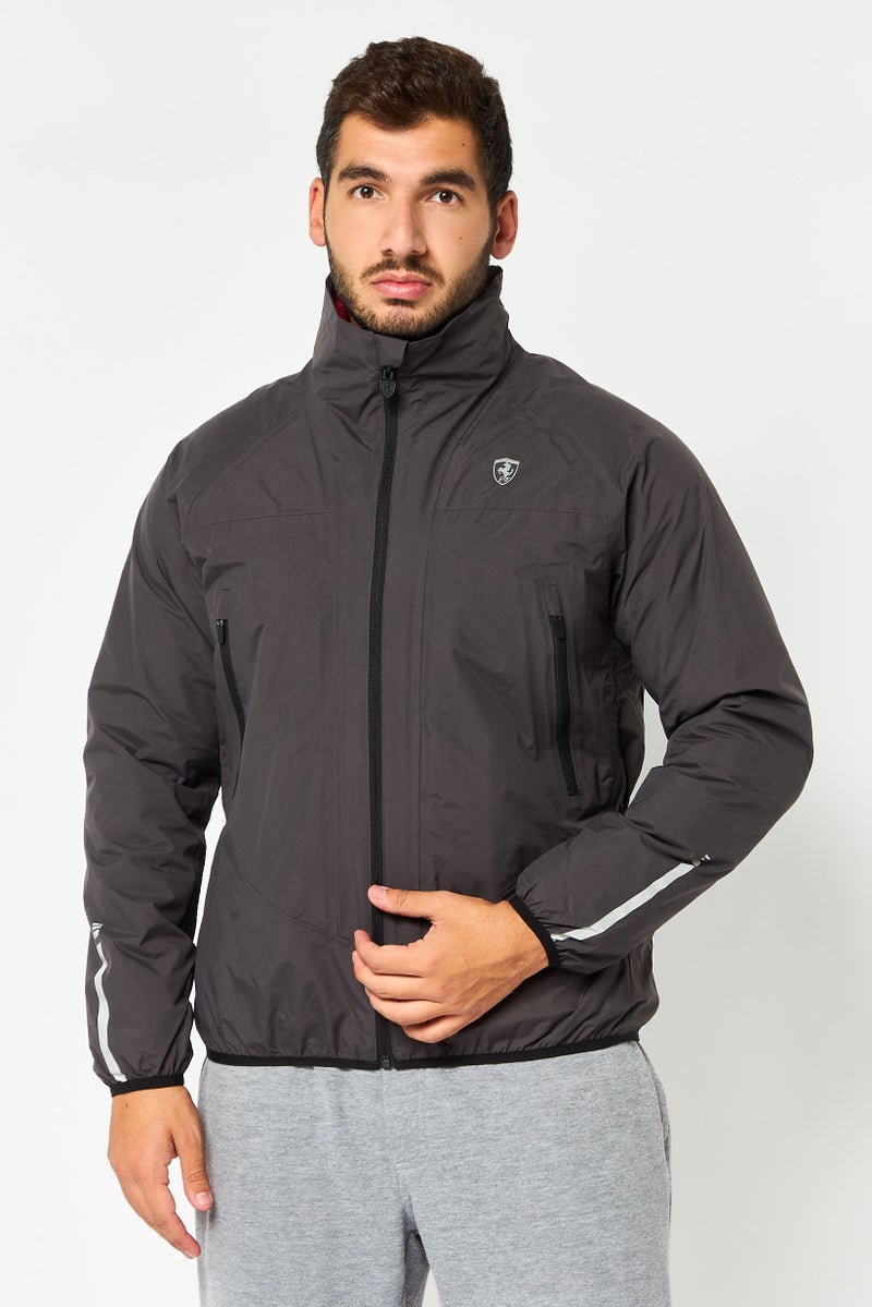 Scuderia Ferrari Men Sportswear Fit Long Sleeve Training Jacket, Grey - Image 1