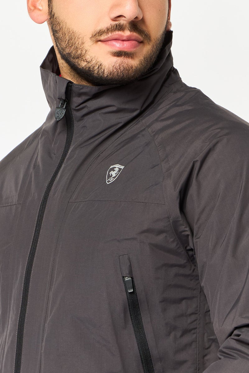 Scuderia Ferrari Men Sportswear Fit Long Sleeve Training Jacket, Grey - Image 3