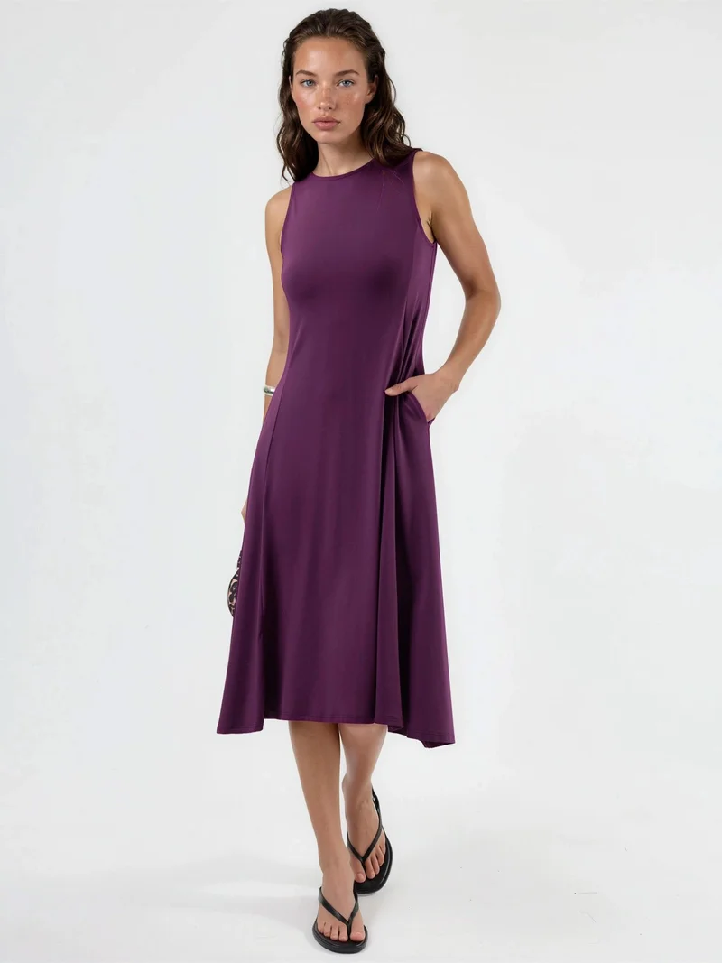 Busem BUSEM Sleeveless Midi Dress with Pockets