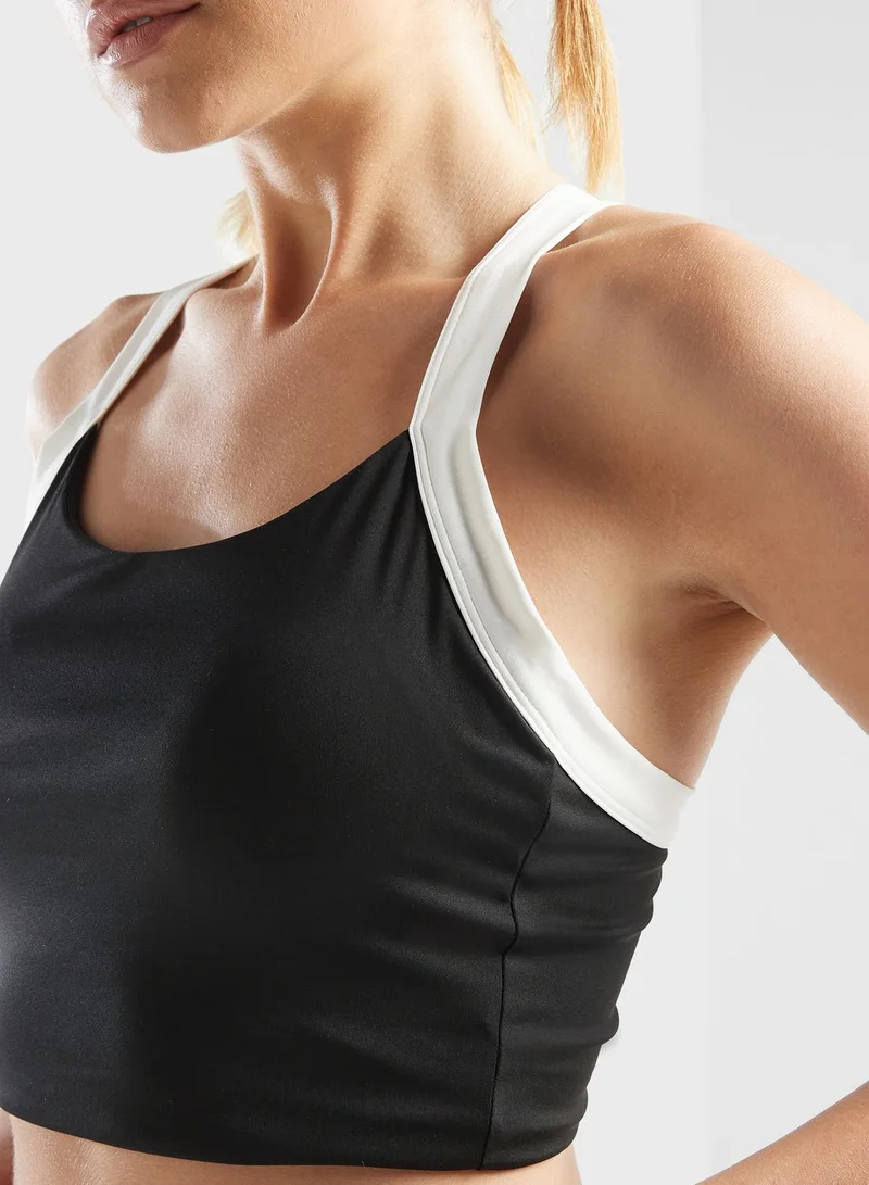 FRWD Crossover Colorblock Detail Athletic Bra