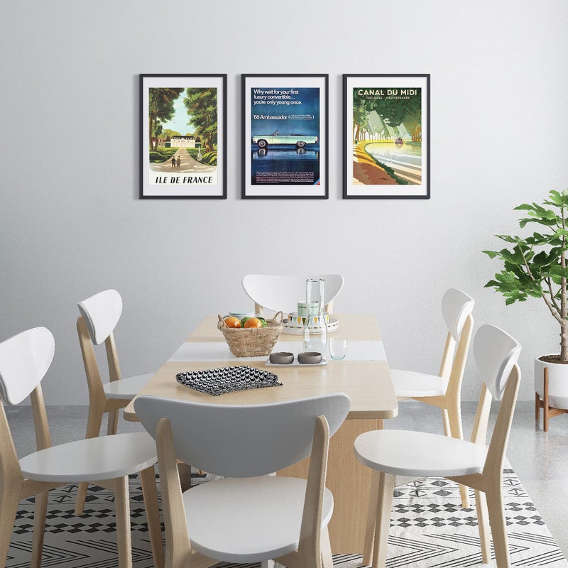 upsimples 16x24 Picture Frame, Display Pictures 14x20 with Mat or 16 x 24 Without, Wall Hanging Poster Frames, Black, 1 Pack - Image 2