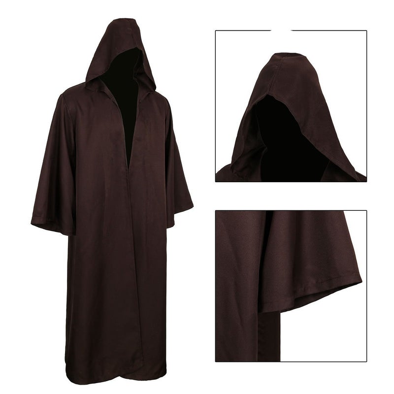 Gothden Golden Service Adult Halloween Costume Tunic Hoodies Robe Cosplay Capes - Image 4
