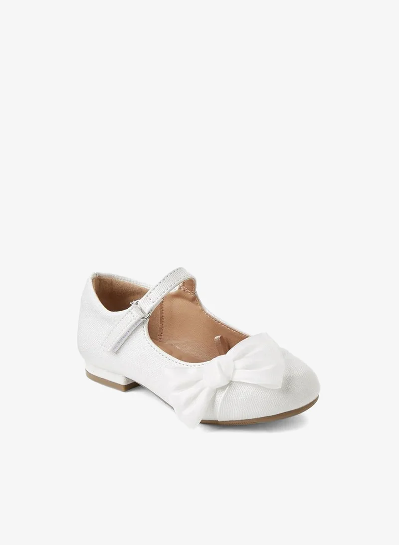 JUNIORS Girls Bow Accent Mary Jane Shoes