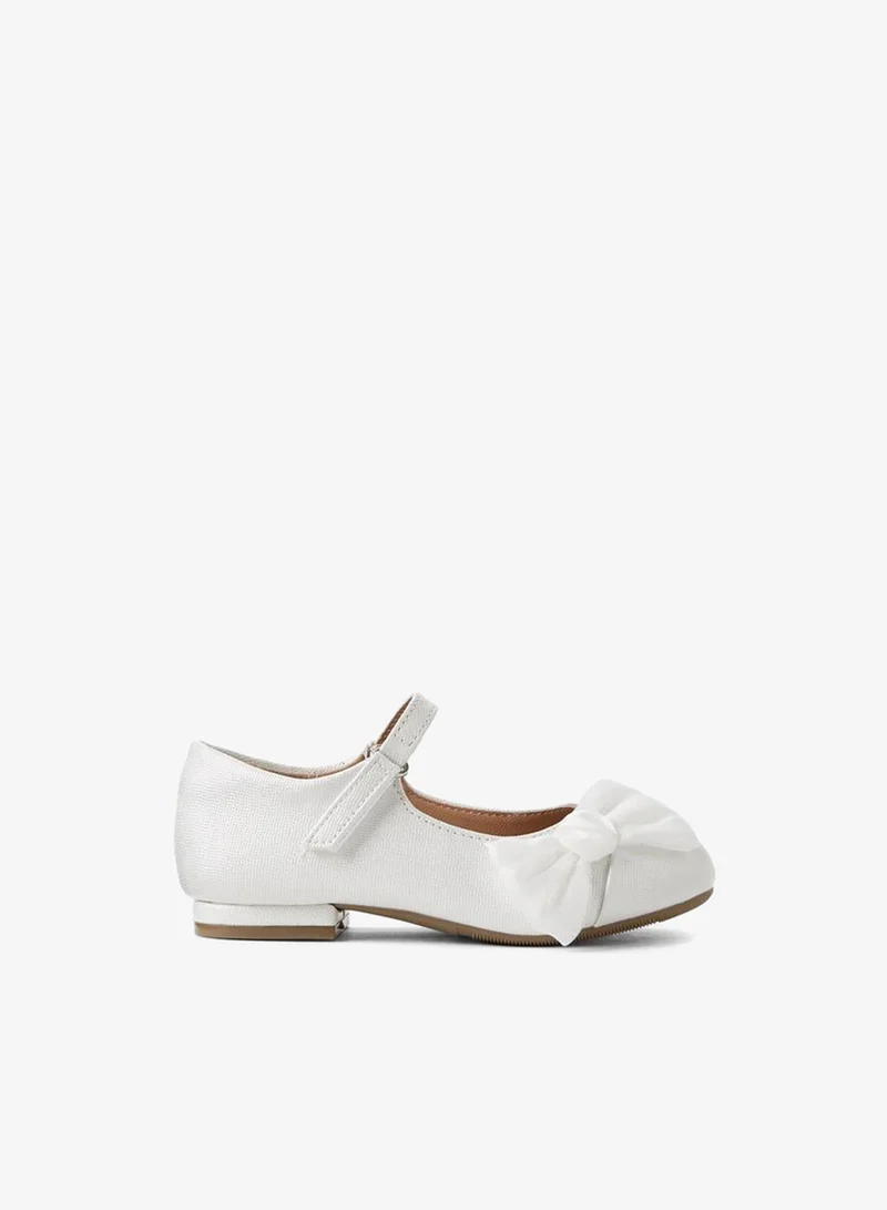 JUNIORS Girls Bow Accent Mary Jane Shoes