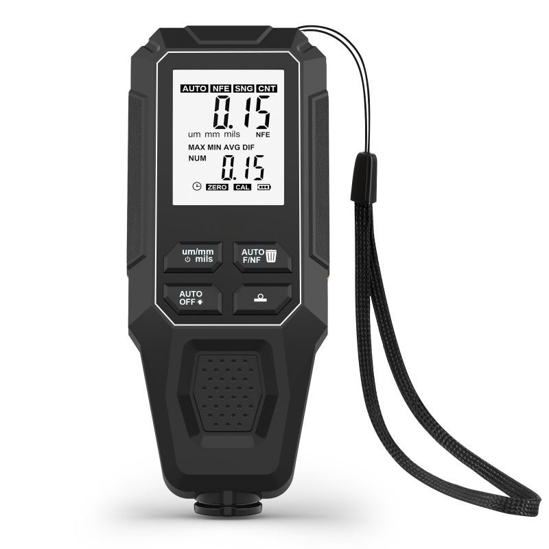 High Precision Car Paint Gauge: 0-2000µm Coating Thickness Meter with Fe NFe Probe - Auto Substrate Detect Portable Metal Coating Tester for Automotive Quality Inspection - Image 4