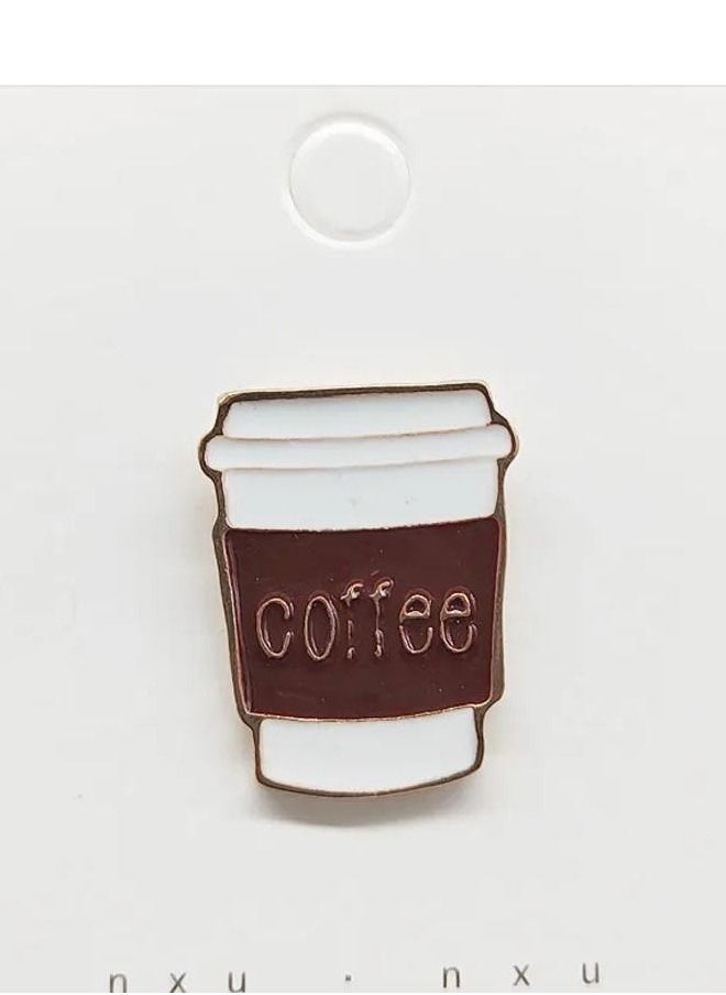 Generic - Metal coffee cup brooch - Image 1