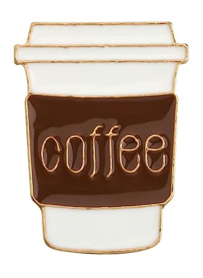 Generic - Metal coffee cup brooch - Image 1