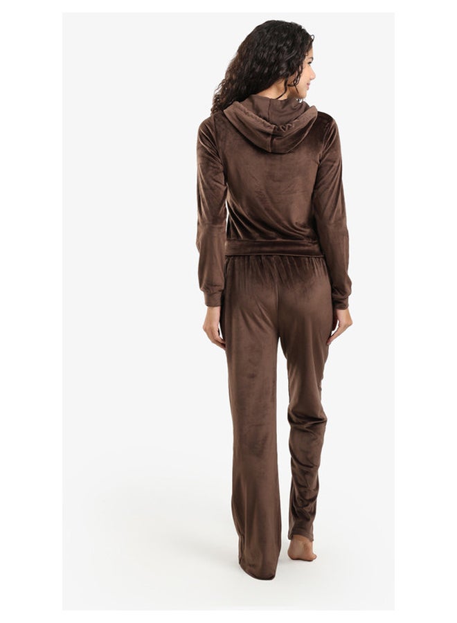 Carina Velvet Pajama Set - Image 3