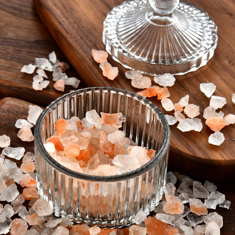 Maxistal Crystal Glass Salt Cellar with Lid â€“ 7oz Clear Salt Box Salt and Pepper bowls, Salt Container Holder for Kitchen, glass Storage jars for Candies, Sugar, Decorative Kitchen & Dining Table Essential - Image 3
