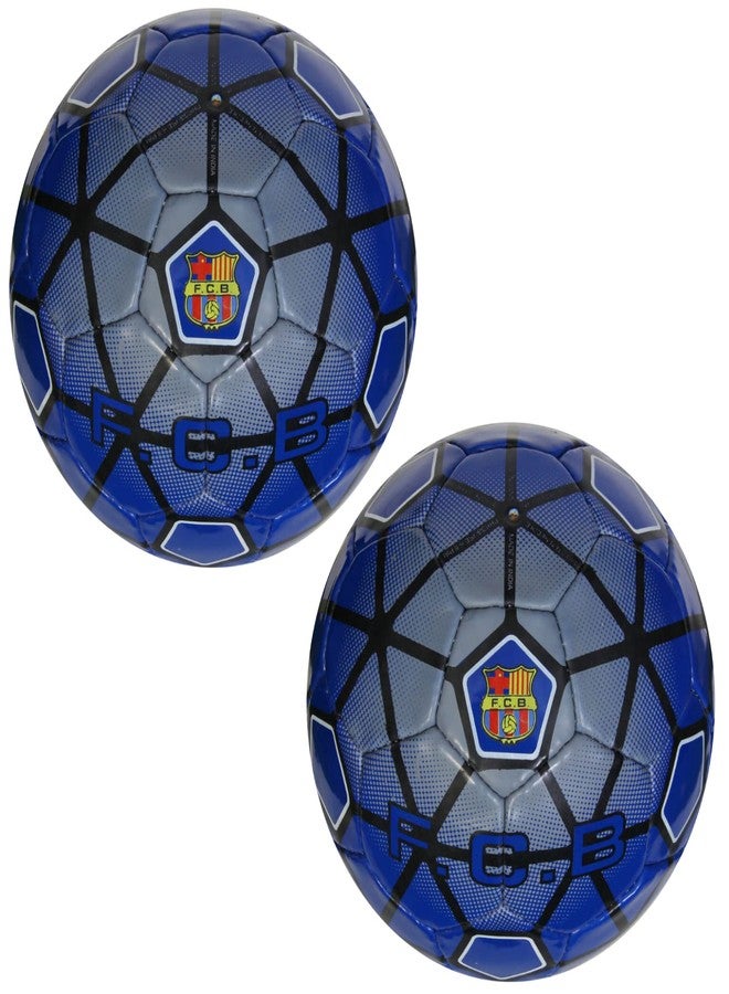 WIKIGO Premium Football Pack of 2 | Water Resistant Best for Wet, Muddy and Grass Surface | Football for Training & Match Practice Outdoor Soccer Ball Rubber | Size 5 - Image 1