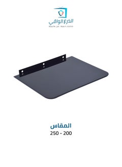 AL DARRA  AL WAQI Wall-Mounted Glass Shelf - Perfect for  Receiver, DVD Player, PlayStation, Xbox, and Electronic Devices - Versatile Design for Home Décor  - Image 1
