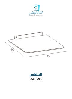AL DARRA  AL WAQI Wall-Mounted Glass Shelf - Perfect for  Receiver, DVD Player, PlayStation, Xbox, and Electronic Devices - Versatile Design for Home Décor  - Image 2