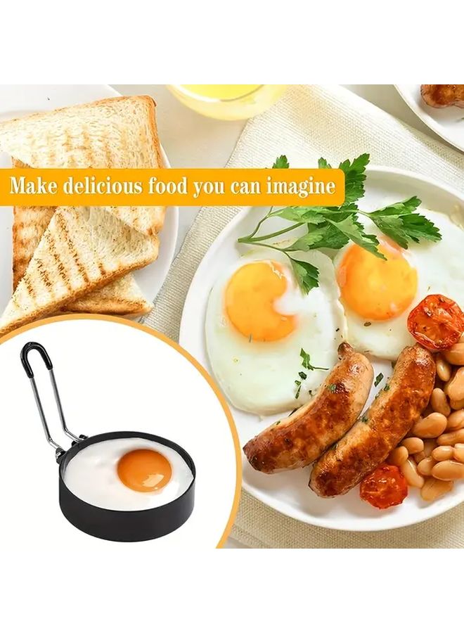 Nonstick Silicone Egg Rings 6 Pack For Frying Griddle Breakfast Cooking - Image 5