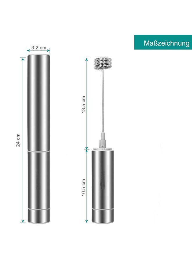 إسكدنيا مضرب كهربائي للحليب فضي 30x6x6Ø³Ù†ØªÙŠÙ…ØªØ± - Image 2
