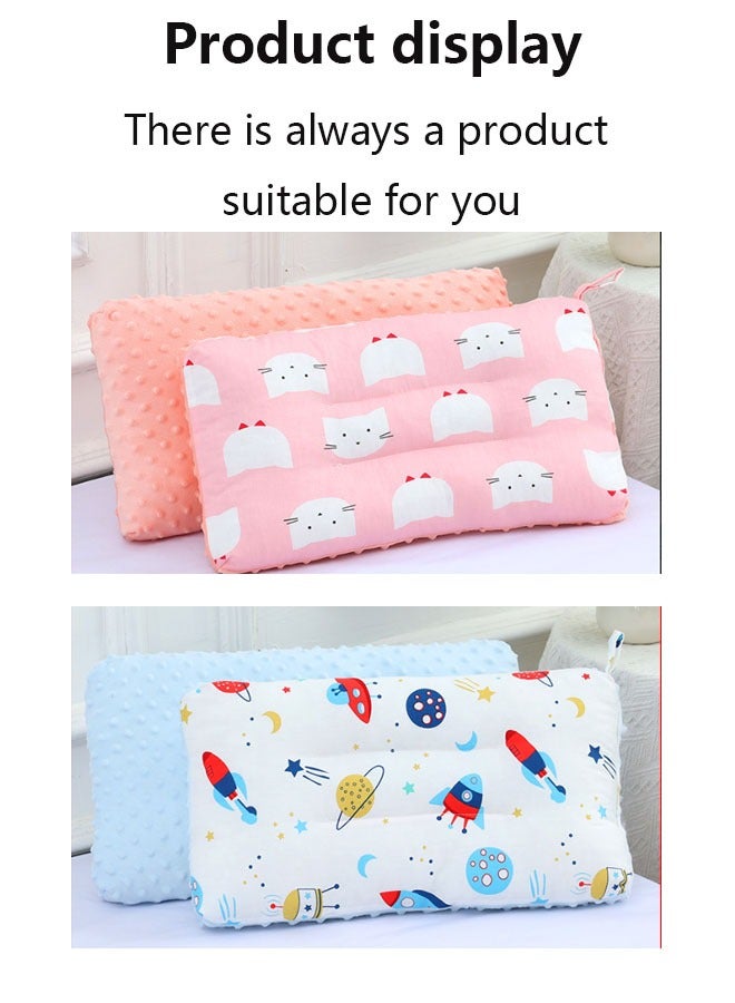 Vinnatsu Children's Pure Cotton Skin-friendly Pillow Super Soft Baby Sleeping Pillow Kindergarten Special Nap Pillow Soft Baby Pillow Pillow Size 30x50cm Blue  - Image 4