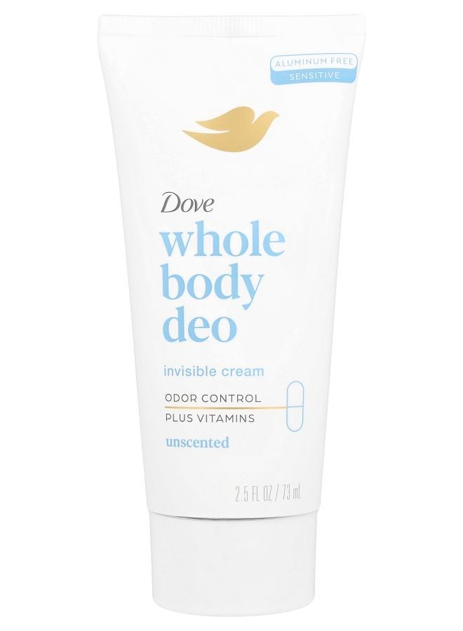 Whole Body Deo Unscented 2.5 fl oz (73 ml)