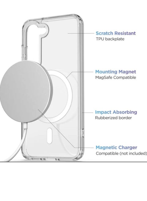 Hard silicone cover with support for the Galaxy S22 Plus