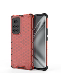 زبون جراب Honor View40 المقاوم للصدمات من مادة PC + TPU على شكل قرص العسل  - Image 2