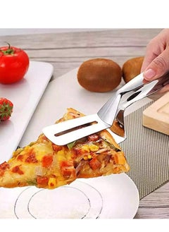 Generic Multi-Purpose Stainless Steel Kitchen Tongs for Grilling & Cooking – Portable Food Clamp for Picnics & Buffets, Perfect for BBQ & Serving (Set of 2)  - Image 1