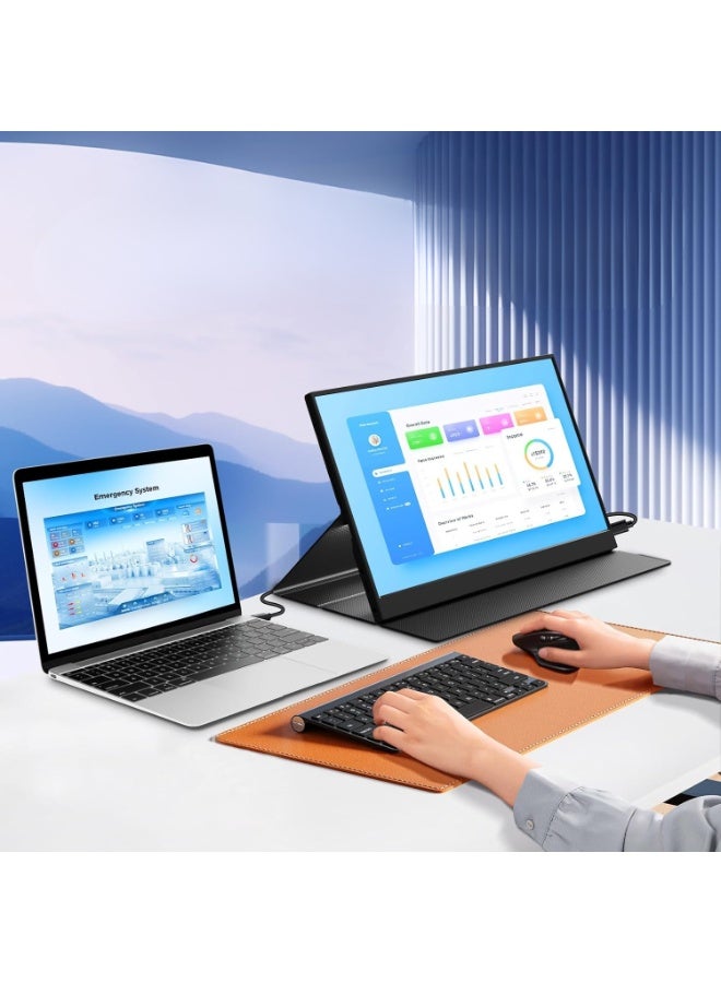 Portable Monitor 15.6 Inch – Full HD 1920×1080 IPS Screen – HDMI & USB-C Connectivity – Perfect for Laptop, PC, Xbox & PlayStation - Image 5