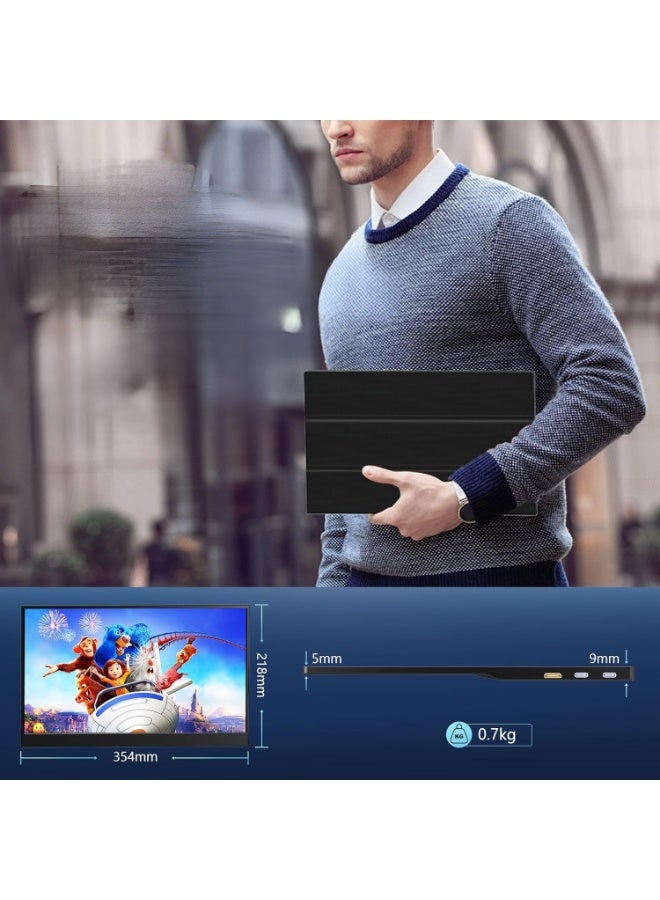 Portable Monitor 15.6 Inch – Full HD 1920×1080 IPS Screen – HDMI & USB-C Connectivity – Perfect for Laptop, PC, Xbox & PlayStation - Image 4