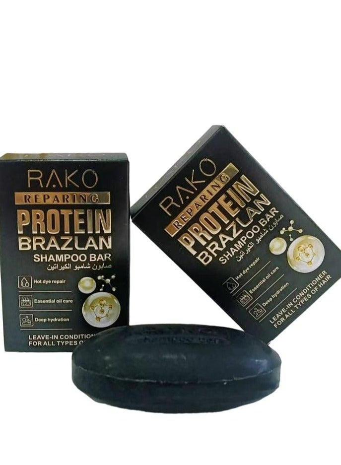 RAKO Reparing Protein Brazlan Shampoo Bar 2 Pcs