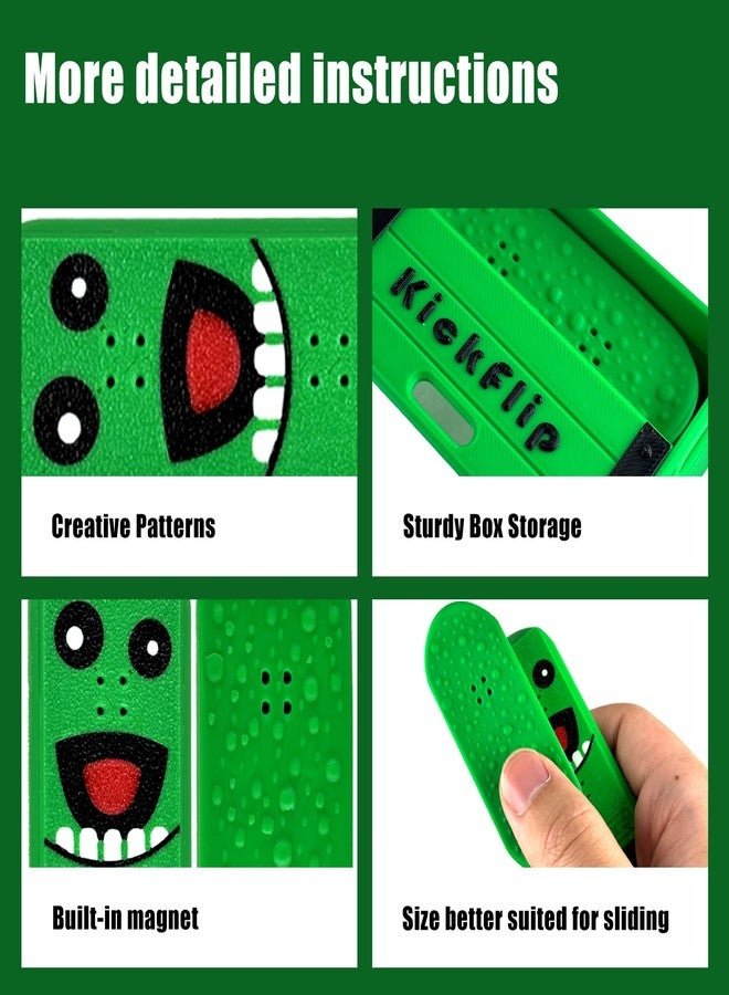 ascavs Magnetic Kickflip Fidget Slider Toy for Adults Mini Flip Fingerboard Skateboard with Storage Crat Portable,Office Desk Toys - Image 3