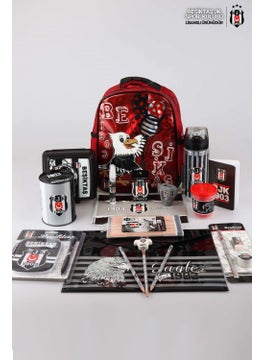 Beşiktaş New Season Licensed Kindergarten Bag, Lunch Box, 500 Ml Water Bottle and Full Stationery Set  - Image 2