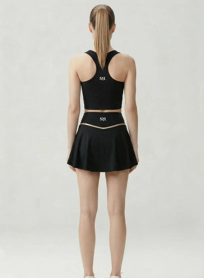 SVL  Women's Sports Top with Built-in Bra with Removable Pads - Black - SVL for Women | Best Price UAE
