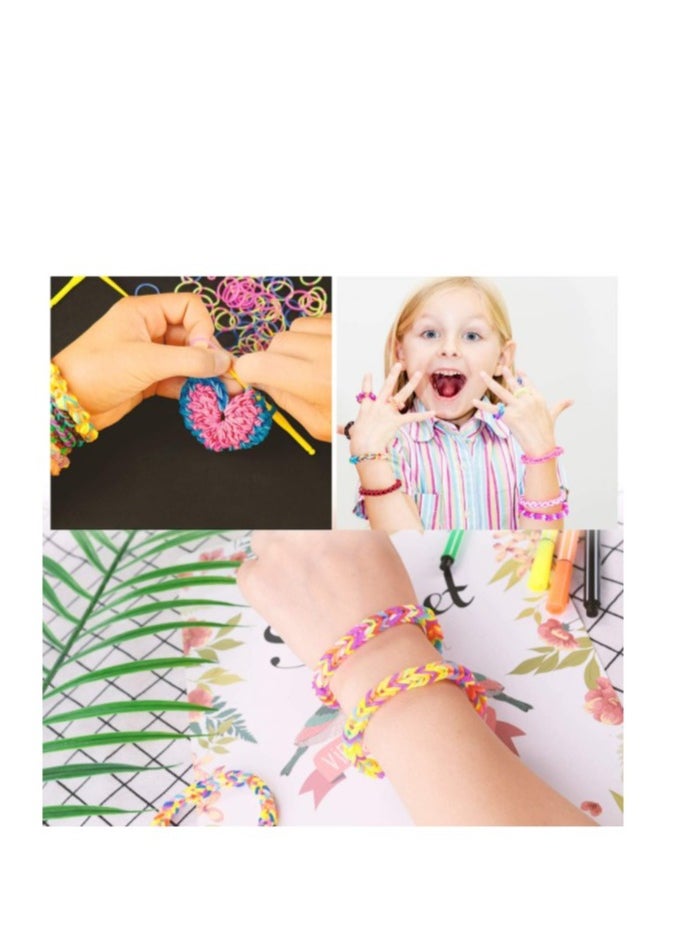 Grab Mantra - 6800 Loom Bands Kit For Girls Art Crafts Bracelet Making Set With Hooks Charms - Image 1
