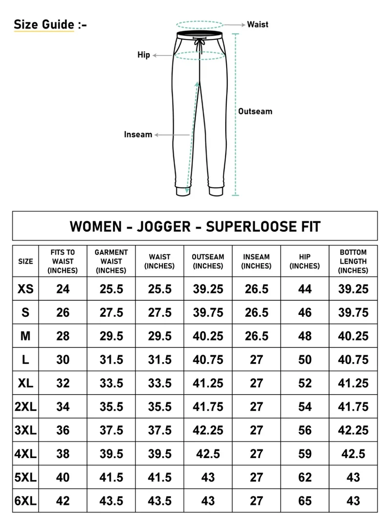 bewakoof  Women's Black Super Loose Fit Joggers for Women | Best Price UAE