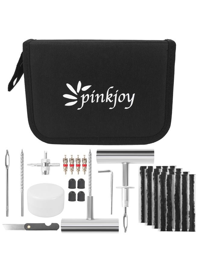 PINKJOY Tire Plug Kit with Plugs 36 Pcs for Car, Motorcycle, ATV, Jeep, Truck, Tractor Flat Tire Puncture Repair Tools - Image 1
