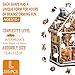 Artipuz Christmas Wooden Puzzles for Adults Bears House Wooden Puzzle Unique Wood Jigsaw Puzzle for Adults Wood Puzzles Adult for Family Wall Art Home Decor 235pcs 134 115in L - Image 4