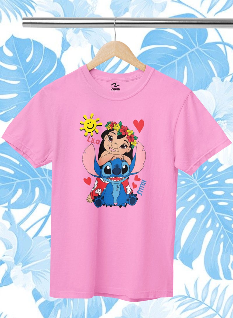 ZOOM Lilo&Stitch T-Shirt Summer Design For All Day Comfort 