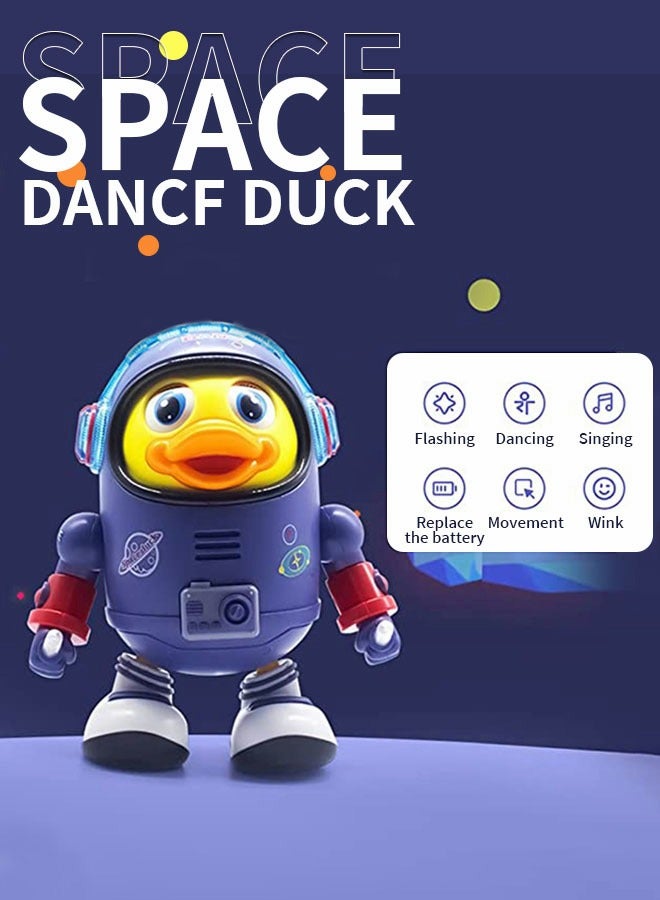 GROIC Baby Duck Toy Musical Interactive Duck Toy Electric Toys with Lights and Sounds,Dancing Robot with Space Elements Designed for Infants,Babies,Kids - Image 3