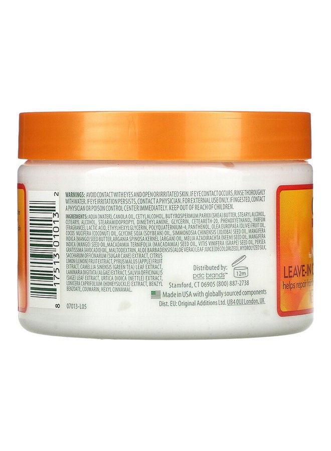 Cantu Natural Hair Leave-In Conditioning Cream Orange-White 340grams - Image 2