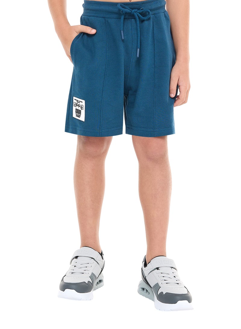 فكتور اند جين طقم فيكتور وجين للأولاد - طقم تي شيرت وشورت باللون الأزرق الداكن - Image 5