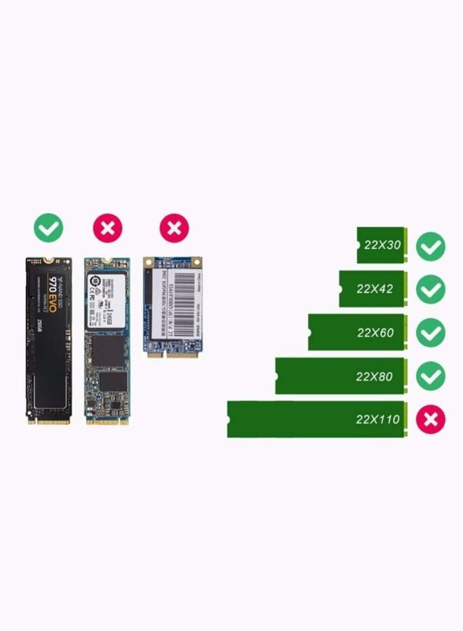 إكس أل تي جراب محرك الأقراص الصلبة M.2 NGFF NVME SSD بسرعة 10 جيجابت في الثانية - Image 3