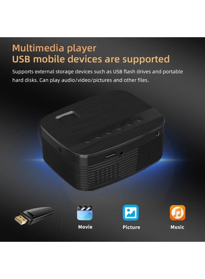 WALALLA Portable 4K Support Projector, 1080P Mini Smart TV Projector, Outdoor HD Movie Projector, Mobile Home Theater with Auto Focus, WiFi and Bluetooth Built-in Speakers Compatible With Phone/Windows/TV - Image 5