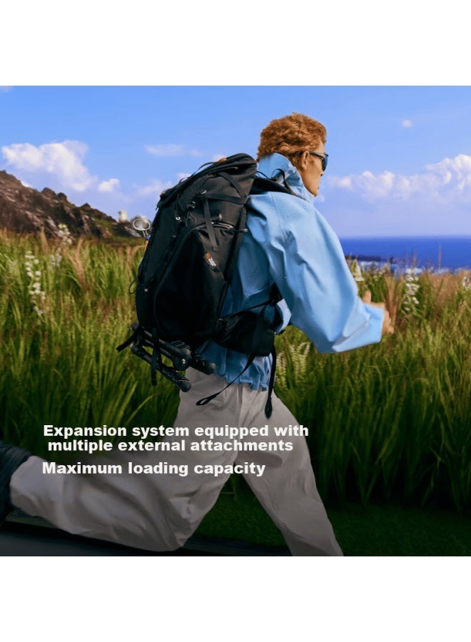 Vsgo Boqike Agile Edition Outdoor Photography Travel Backpack Men’s Dual Shoulder Camera Outdoor Hiking Mountaineering Bag 25l White No Inner Liner - Image 2