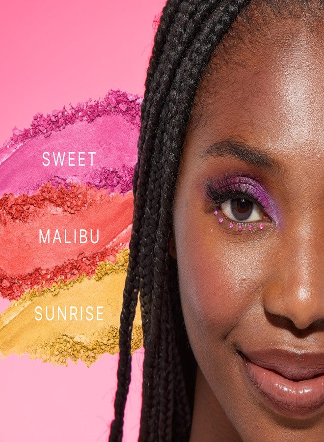 روبي كيسيز باليت ظلال العيون روبي كيسز، مكياج عيون عالي الصبغة، 9 ألوان، باليت ظلال عيون مطفية لامعة معدنية (ماليبو صن رايز) - Image 5