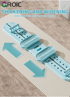 GROIC Multifunctional Exercise Board with Resistant Band Push-up Handle Holds, Ski Exercise Machine Leg Exerciser, Foldable Exercise slide machine Multi-Purpose Leg, Pilates Board Fitness Push Up Board  - Image 3