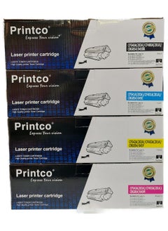 متوافق مع خرطوشة حبر hp 203A CF540A وCF541 وCF542 وCF543 لطابعات HP LaserJet Pro M254nw وM254dw MFP وM281fdw وM281fdn وM280nw. مجموعة من 4 ألوان أسود سماوي وأصفر وأرجواني - pzsku/Z1DFF6AB578CA32C16DE0Z/45/_/1739473315/8356d488-6fe2-4a25-95fb-4e8af38bb767