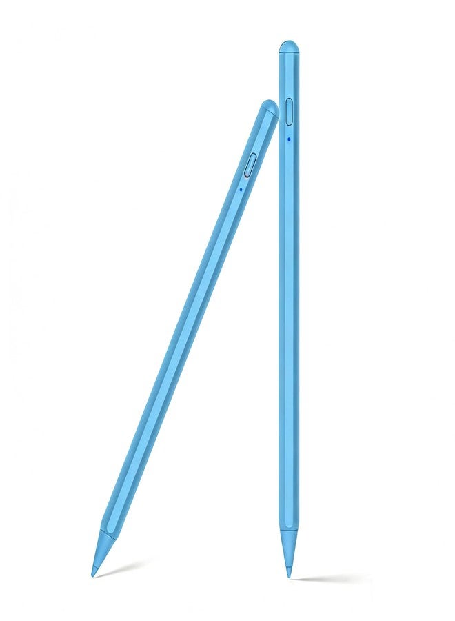 SuitMeeUp Stylus Pen for iPad 11th/10th 2025-2018,2Pack Stylus Pencil Palm Rejection,Tilt Sensitivity Apple Pen for iPad A16/11/10/9/8/7/6th,Pro 12.9"/11"/13" M5/M4,Air 3/4/5/M3/M2,Mini A17/6th/5th-Blue - Image 1
