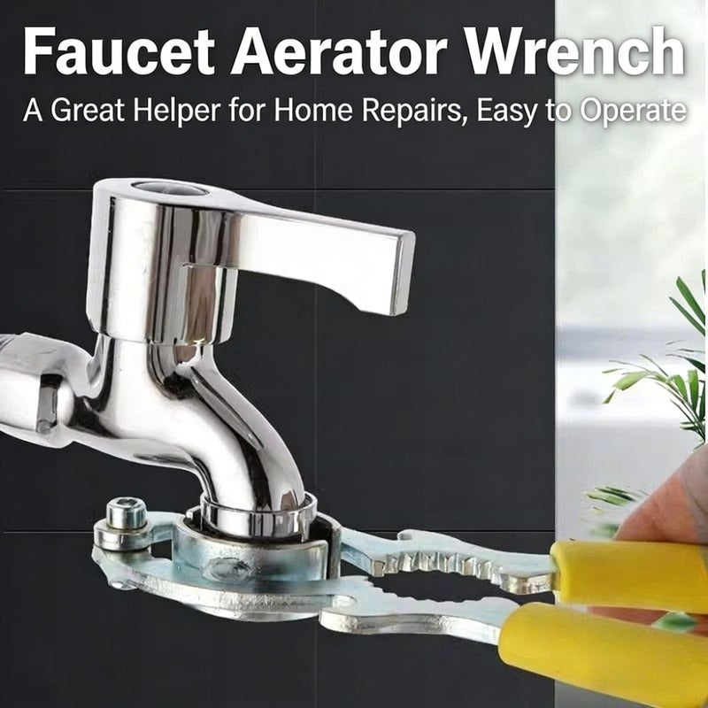 Yellow Universal Faucet Spout Removal Wrench for Kitchen Bathroom Aerator Disassembly Non Slip Design - Image 2