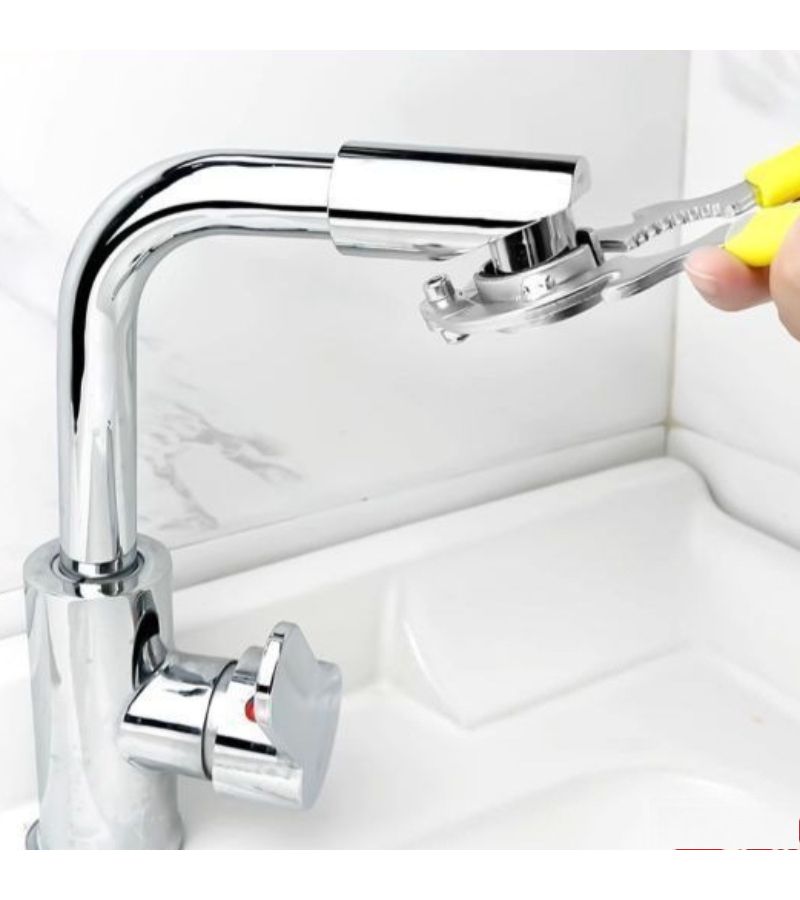 Yellow Universal Faucet Spout Removal Wrench for Kitchen Bathroom Aerator Disassembly Non Slip Design - Image 3