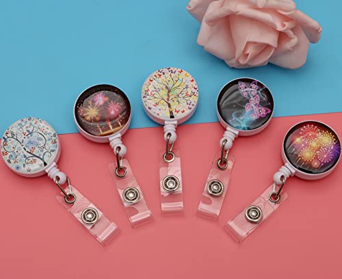 Tamhoo 15Pcs Nurse Badge Reels Cute Retractable Badge Holder with Clip - Image 5