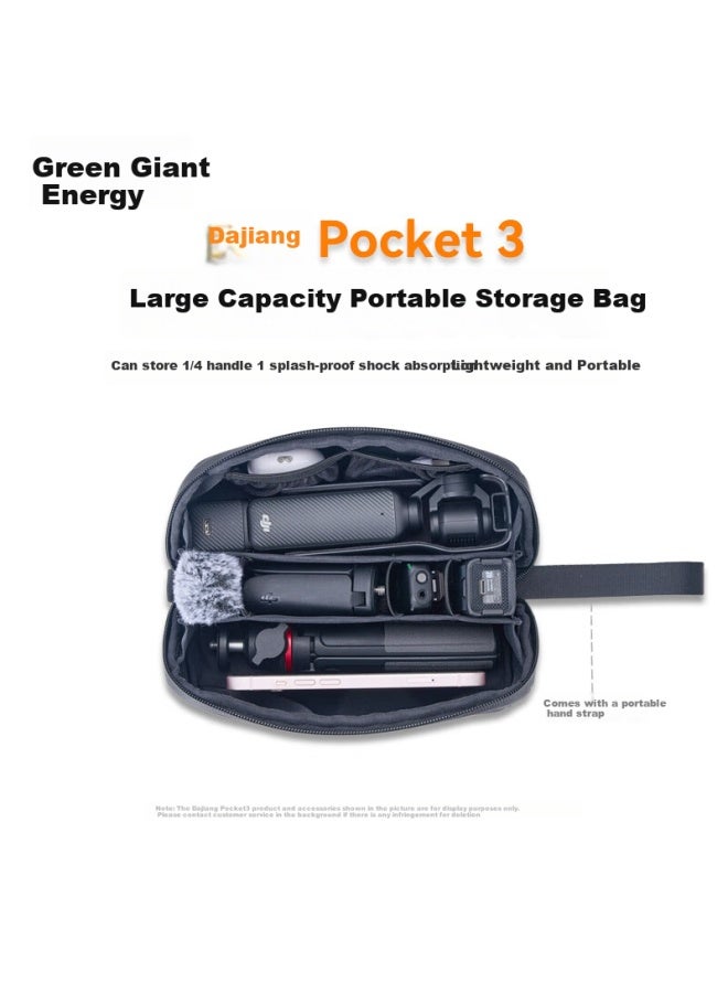 لانو Llano Dji Pocket 3 حقيبة تخزين مجموعة كاملة لإكسسوارات التصوير الفوتوغرافي، متوافقة مع Dji Osmo 3، Zhiyun Gimbal، حقيبة كاميرا محمولة مقاومة للماء - Image 1