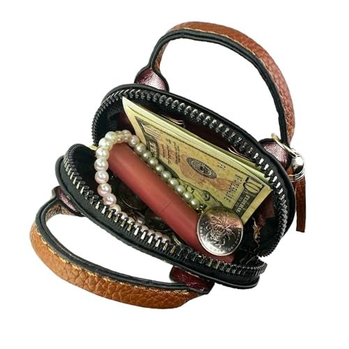 Sanxiner Keychain Coin Purse for Women,Cute Change Purse with Keyring Unique Purse Charms Small Coin Pouch Mini Purses Keychain Wallet with Tassels (Brown) - Image 5